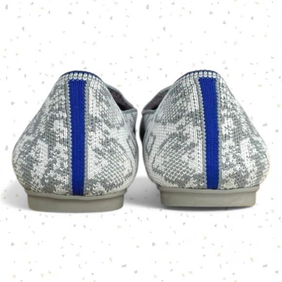 Rothy's The Loafer Ivory Grey Snake New Years Snakeskin Limited Edition Flats 6 - Picture 3 of 15